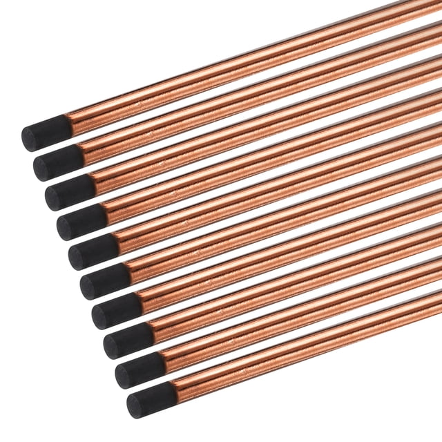 20pcs 13mmx355mm(1/2"x14") Carbon Arc Air Gouging Rods Copper Graphite Coated Gouging Electrode Rods