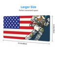 thumbnail image 3 of Pofeuu American Astronaut Runs Forward Print Desk Mat for Keyboard and Mouse，Computer Desk Matt for Desktop，Large Mouse Pad for Desk，Desk Pads on Top of Desks 12x31.5in, 3 of 8