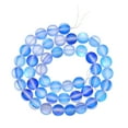 thumbnail image 1 of Perlas de Cristal de Vidrio Mate Uxcell de 8mm, Redondas Sueltas Sintéticas Mate Brillantes de Piedra Lunar para Fabricación de Joyas, Azul, 1 of 5