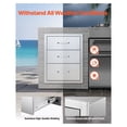 thumbnail image 3 of Outdoor Kitchen Drawers, 18.11" BBQ Island Drawer, Stainless Steel Triple-Access BBQ Cabinet, Patio Grill Station Storage, Heavy Duty Outdoor Kitchen, 3 of 9