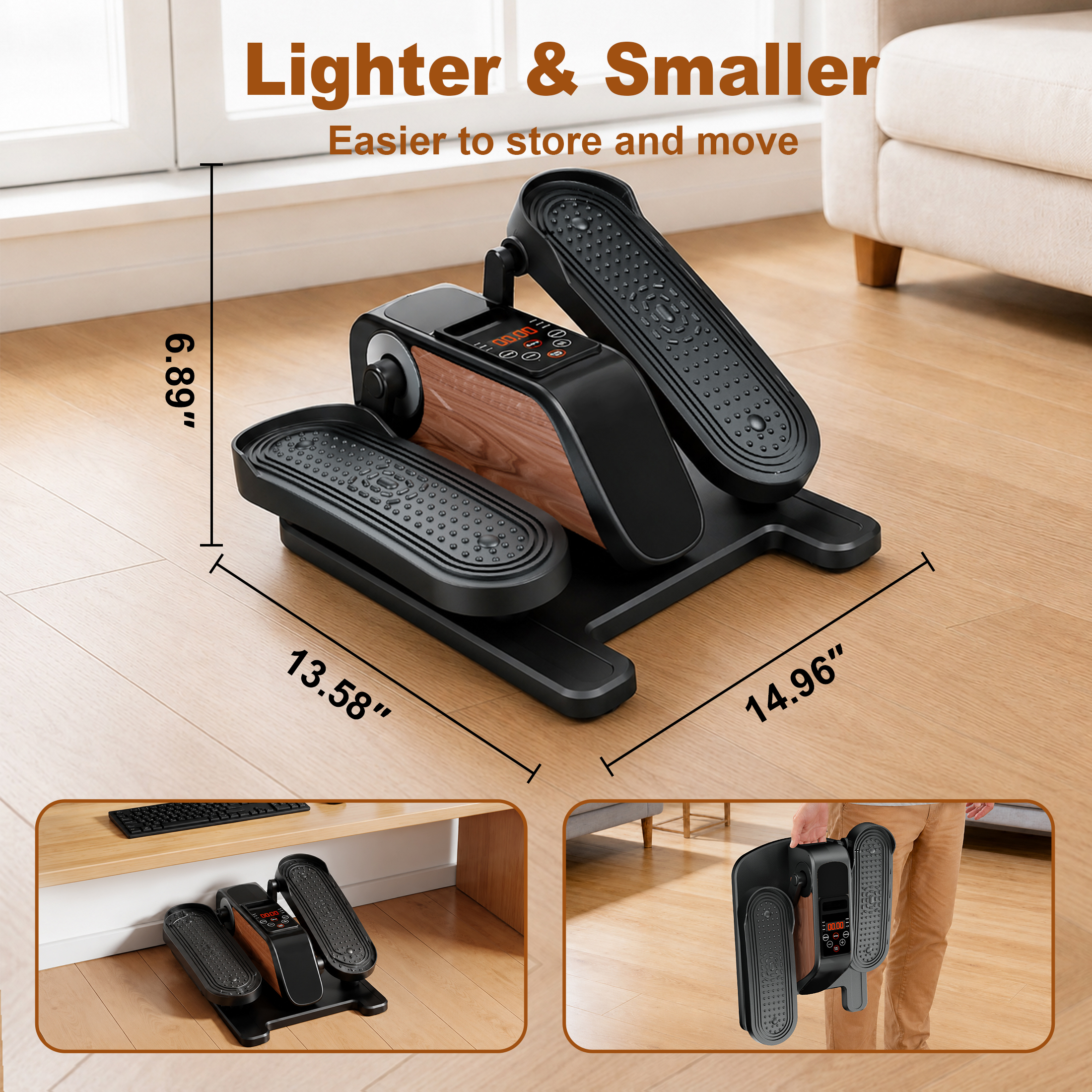 Wefely Under Desk Elliptical Mini Leg Exerciser photo 3
