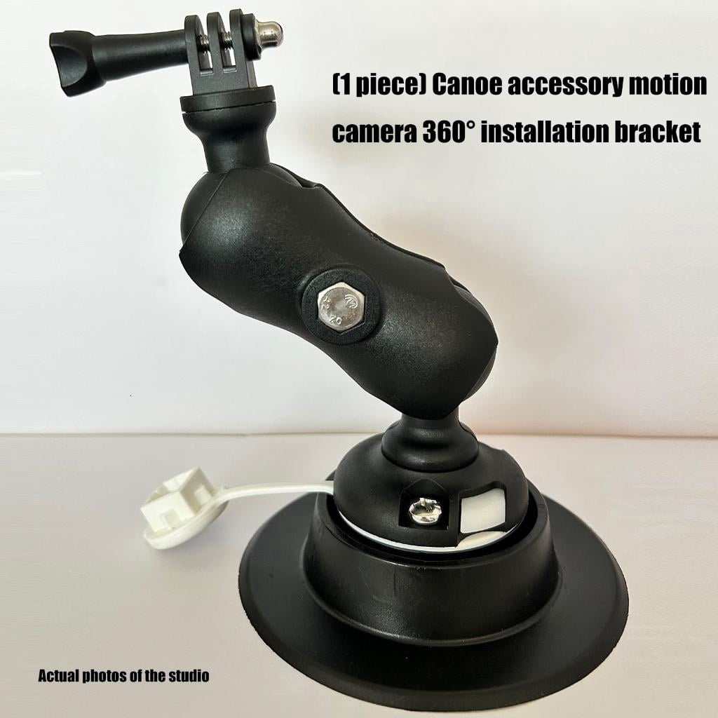 Yihuala Kayaks Action Camera Mount 360 Degree Adjustable Small Boats Track Cameras Holder Universals Kayaks Accessory