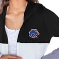thumbnail image 3 of Women's Gameday Couture  Black Boise State Broncos Colorblock Hooded Cardigan, 3 of 3