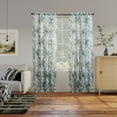 thumbnail image 5 of No. 918 Fiona Foliage Print Crushed Voile Sheer Rod Pocket Curtain Panel, 51"W X 84"L, White, 5 of 6