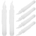thumbnail image 1 of Novelty Candles Luminous Candle Ivory Plastic 6Pcs 17x0.79in, 1 of 1