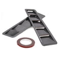 thumbnail image 3 of 2Pc Car Hood Vent Louver Scoop Cover Air Flow Intake Cooling Panel Carbon Fiber, 3 of 4