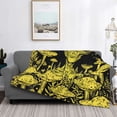 thumbnail image 5 of KLL saucerman Mushroom Forest Print Fleece Throw Blanket, Horizontal Fleece Bedding Cute Soft Blankets Comfy Fleece Flannel Plush Home Decor for Couch & Bed -60"x50", 5 of 9
