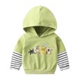 thumbnail image 1 of Gibobby Playeras Niños Niños pequeños bebés niñas niños animados estampado manga larga sudadera con capucha Tops ropa para niños(Verde, 12-18 Meses), 1 of 4