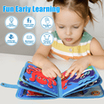 thumbnail image 5 of Flynow Busy Board Montessori Toy Noah's Ark Busy Book for Toddler 1-3, Sensory Early Learning Educational Travel Toy for Baby Age 2, Birthday Christmas Baptism Gift for Kids Boy Girl 4 Year Old, 5 of 7