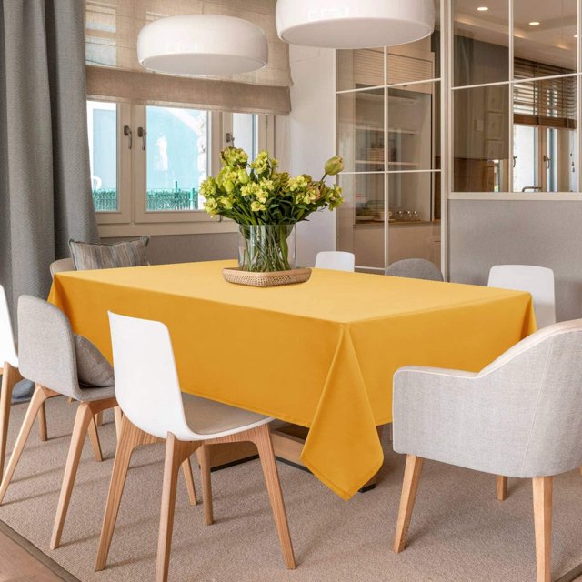 Rectangle Tablecloth - x - Washable Polyester Rectangular Table Cloth for Dining Room Tables Stain and Spillproof Table Cover
