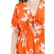thumbnail image 4 of Vestido escote moño Roman Fashion Tallas Extras 4329 Naranja Flores Naranja 40, 4 of 6