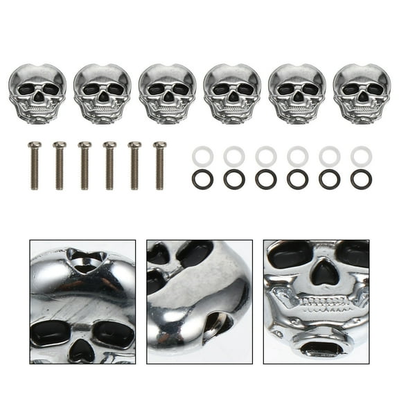 OULII 6Pcs Guitar Machine Tuning Peg Silver Lightweight Durable Replacement