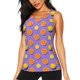 thumbnail image 1 of Balery Yellow Lemon And Orange Camiseta sin mangas estampada ligera para mujer, tops de entrenamiento sin mangas, camisetas de yoga transpirables de secado rápido.-Medium, 1 of 7