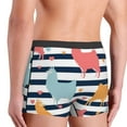 thumbnail image 4 of Kdxio Men's Boxer Briefs with Colorful Llama Print - Comfortable and Breathable Underwear for Everyday Wear, 4 of 7