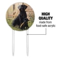 thumbnail image 6 of Acrylic Black Labrador Retriever Dog Puppy Cake Topper Party Decoration for Wedding Anniversary Birthday Graduation, 6 of 7