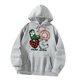 thumbnail image 4 of Sudaderas con capucha para mujer, Sudadera con capucha para adultos, moda suave, cómoda, manga larga, gris, con capucha, estampado de letras clásicas, L Yinane sudadera con capucha de las mujeres, 4 of 8