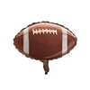 Pack of 10 Tailgate Rush Football Shaped Metallic Foil Party Balloons 18"
