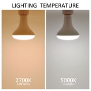 Great Value BR30 LED Floodlight Bulbs, 7.5W (65W Equivalent), Daylight 5000K, E26 Medium Base, Dimmable, 16 Pack
