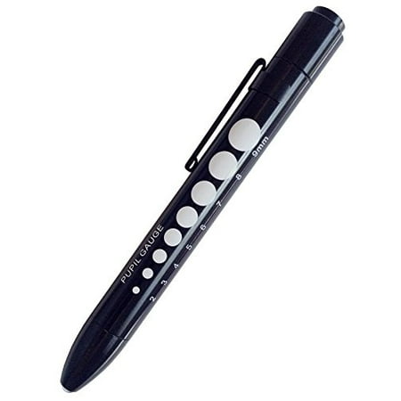 Aluminum Penlight - EMI BLACK Aluminum LED Pupil Gauge Click Penlight