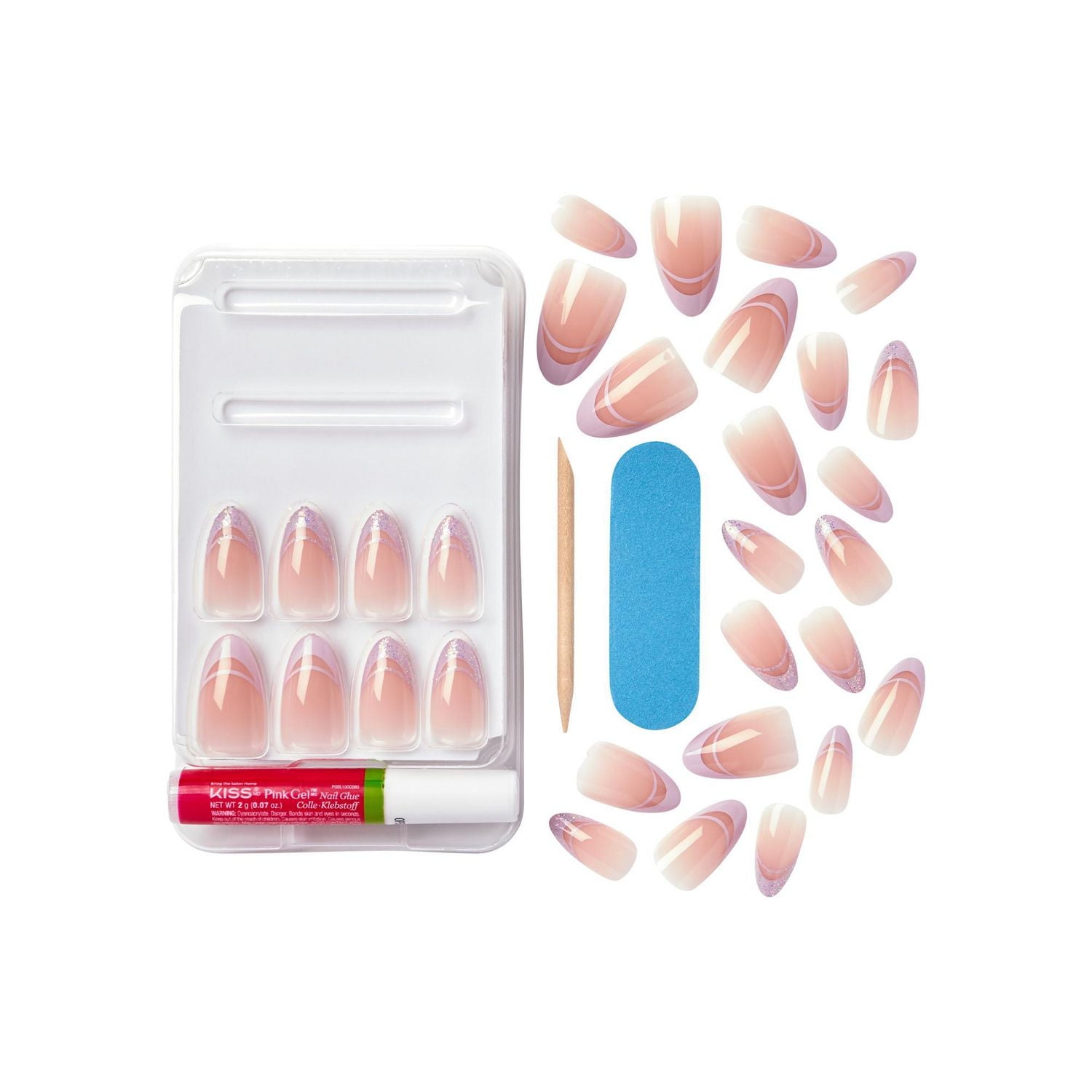 KISS Voguish Fantasy - 28 faux ongles, moyens
