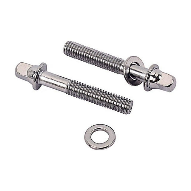 2pcs Drum Set Screws Professional Frame Parts Fastener Accessories Threaded Drums Mounting Screw Percussion Instrument Component 44.5mm