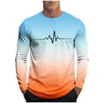 thumbnail image 2 of Blusas y camisas de manga larga con cuello redondo, moda casual para hombre, camisetas deportivas estampadas, blusas de manga larga con cuello redondo, camisas, blusas para hombre, blusa de poliéster, 2 of 5