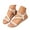 Beige, variant on Mepaouo Women's Flat Sandals Ankle Strap Open Toe Summer Beach Shoes Braided Slingback Dress Sandals