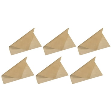 Unique Bargains 6pcs Non Stick Oven Liner, 13'x13' BBQ Baking Mat Heat Resistance Cooking Pad Sheet, Brown