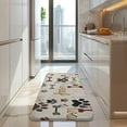 thumbnail image 4 of Paw Prints and Bones Kitchen Rug Mat,Kitchen Runner Rugs Non Skid Washable,Decorative Kitchen Floor Mats for Kitchen,Sink,Laundry,17"x47.2", 4 of 7