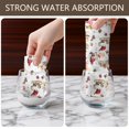 thumbnail image 4 of 2 Pcs Funny Kitchen Towels,White Christmas Gnome Pattern Microfiber Dish Towels,Kitchen Tea Towels,Kitchen Towel Set (18" X 26"), 4 of 7
