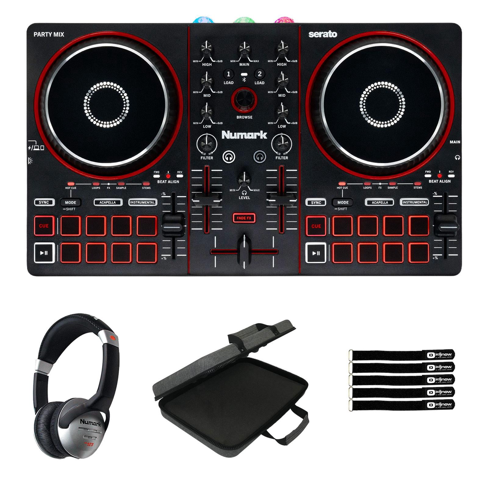 Numark, DJ Controller, with Party Lights, Built-In Sound - Walmart.com