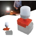 thumbnail image 1 of Cordless LED Work Light for Milwaukee with E27 LED Bulb, 12W 1300LM Handheld LED Flashlight for Milwaukee 18V Max 6500K Cool White Light for Indoor Outdoor Use, 1 of 7