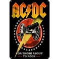 thumbnail image 1 of Placa Metal Vintage AC DC Pintura Hierro Rectangular Pared para El Y Bar 30x40cm, 1 of 9