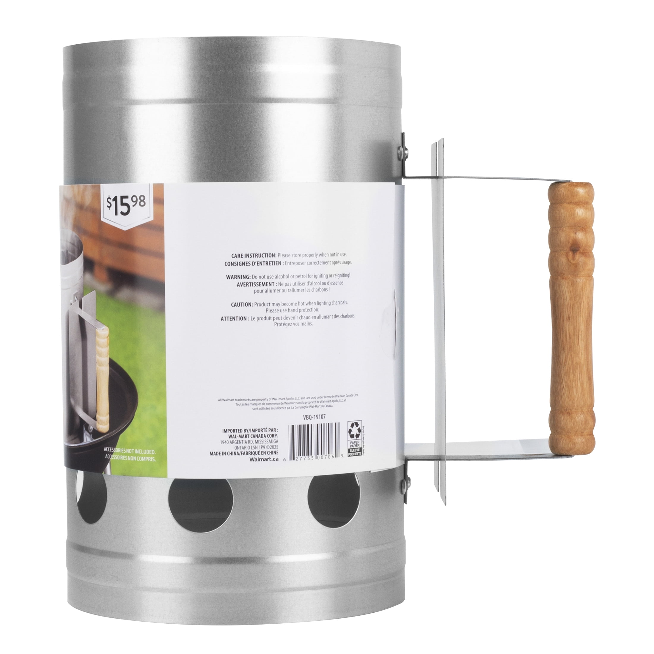 EXPERT GRILL PL Heavy Duty Deluxe cheminée au charbon démarreur DISPOSITIF D’ALUMAGE POUR CHARBON