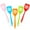 5PCs, variant on 5 Pack Small Silicone Spatula Mini Rubber Turner High Heat Resistant Slotted Egg Fish Spatula Flipper Small Pancake Turner Mini Serving Cooking Kitchen Utensils (Red Blue Green Orange Pink)