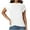 White, variant on Women's Workout T-Shirts Crew Neck Twist Front Short Sleeve Yoga Tops Summer Breathable Gym Fitness Tee (XS, White)