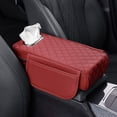 thumbnail image 2 of Universal Car Center Console Armrest Cover Pad with Storage Pocket and Tissue Holder for Vehicles, 2 of 3