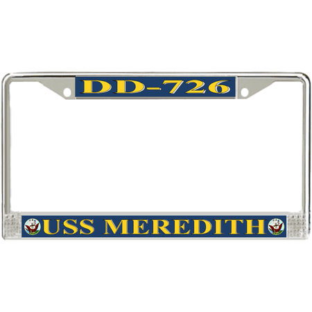 USS Meredith DD-726 License Plate Frame