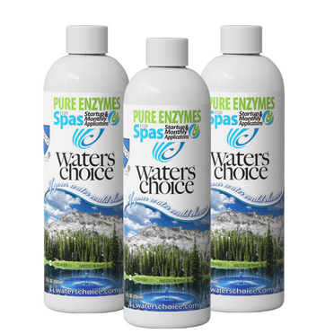 Waters Choice Organic Hot Tub Enzyme Cleaner & Spa Water Clarifier, Chemical-Free Treatment, 3 Pack