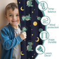thumbnail image 3 of Blackout Kids Curtains,Dark Blue Dinosaurs Space Pattern Childrens Insulated Curtains Set Of 2,Bedroom Essentials,Toddler Room Decor 42"x63", 3 of 5