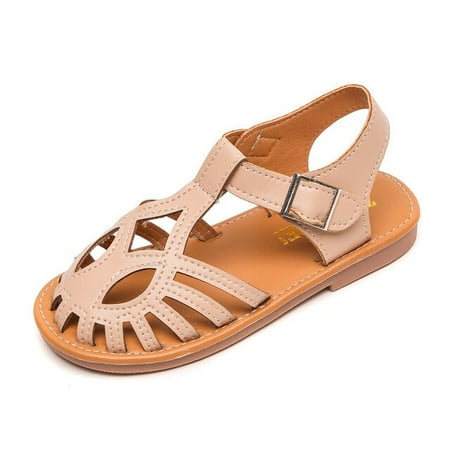 

DancePeanut Children Girls Cut-Outs Beach Sandals For Kids Non-Slip Summer Shoes Size 26-36