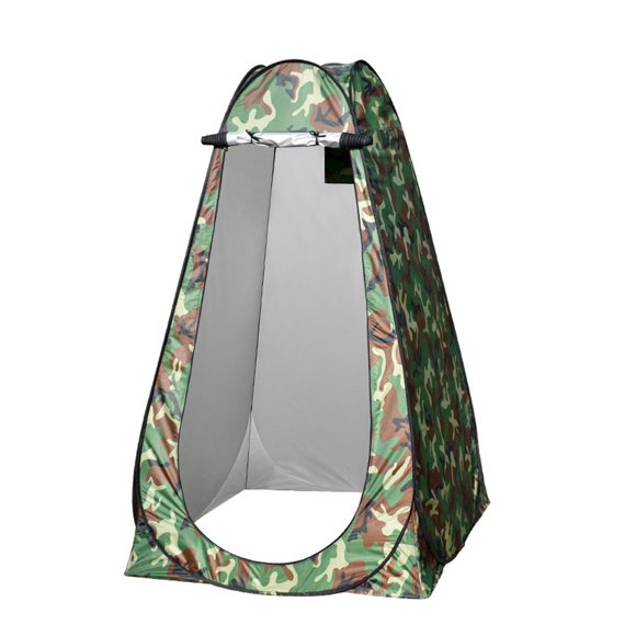 TFixol Tente Portative d'Extérieur pour Douche et Changement avec Doubles Fenêtres, 1,2 m x 1,2 m x 1,9 m, Design Camouflage, Installation Facile pour le Camping et les Activités de Plein Air