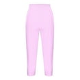 thumbnail image 5 of Tungbrin Women's Plus Size Capris Leggings Gym Workout Sports Yoga Pants Solid High Waist Stretch Slim Comfy Trousers, 5 of 5
