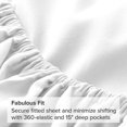 thumbnail image 6 of Bare Home Fitted Bottom Sheet Premium 1800 Ultra-Soft Wrinkle Resistant Microfiber, Hypoallergenic, Deep Pocket (Full, Winter White), 6 of 7