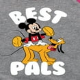 thumbnail image 3 of Mickey & Friends - Best Pals Mickey Pluto - Toddler And Youth Girls Raglan Graphic T-Shirt, 3 of 5