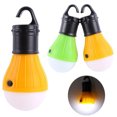 thumbnail image 4 of 4pcs Camping Mini Tent Tent Light 3led Impermeable Emergencia Camping Light Portable Colgante Luz sin batería (naranja), 4 of 5