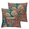 thumbnail image 2 of Nawypu Chinese Style Pillow Cases Orange Red Chinoiserie Floral Blue and White Porcelain Vase Throw Pillow Covers  Decorative Cushion Cover Cases for Living Room Bedroom Sofa Car Home Decor 2pcs, 2 of 6