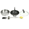 thumbnail image 6 of Miumaeov Large Wok Steamer Basket Spatula Set 13Inch Nonstick Cooking Honeycomb Wok Pan with Lid and Stainless Steel Steamer Pot, 6 of 24