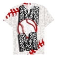 thumbnail image 4 of Fiudx Camisas para Mujer Mujer Casual Verano Impresión Manga Corta Cuello Redondo Suelta Camiseta Blusa Tops, 4 of 5