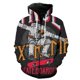 thumbnail image 5 of Sudadera con capucha y cremallera con estampado 3D de astronauta de dibujos animados creativos para hombres y mujeres, sudaderas, tops, sudaderas con capucha de gran tamaño para niños, 5 of 5
